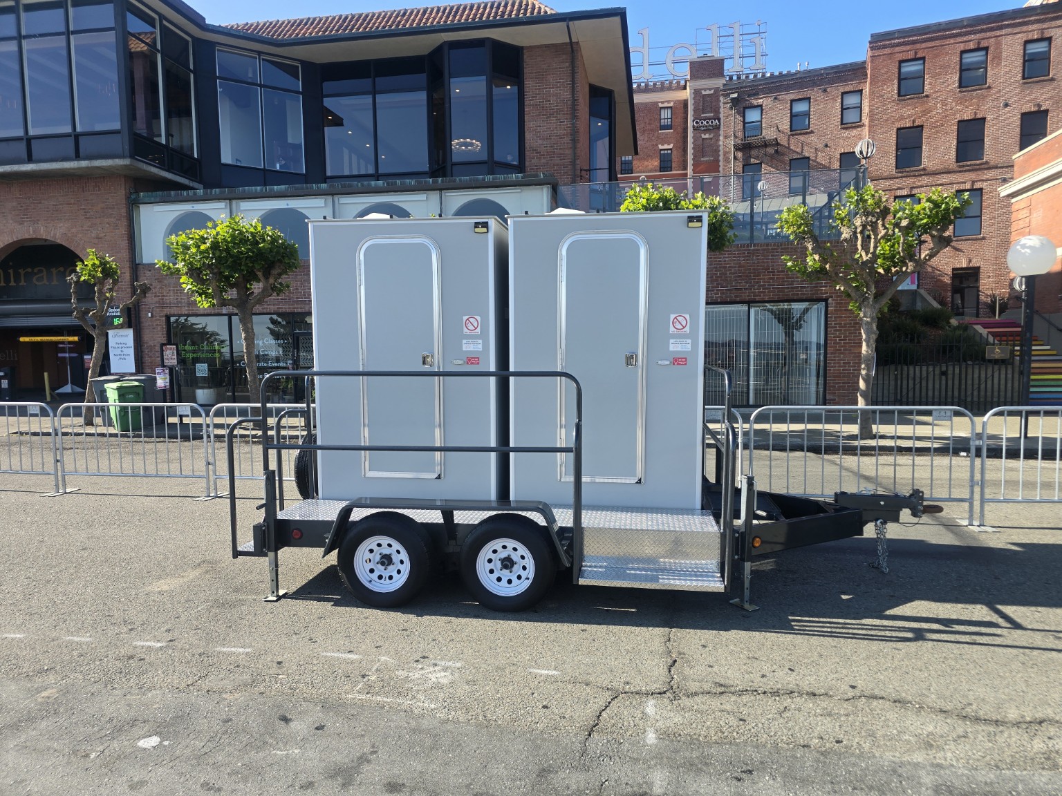 Solar Loo trailer at a city event